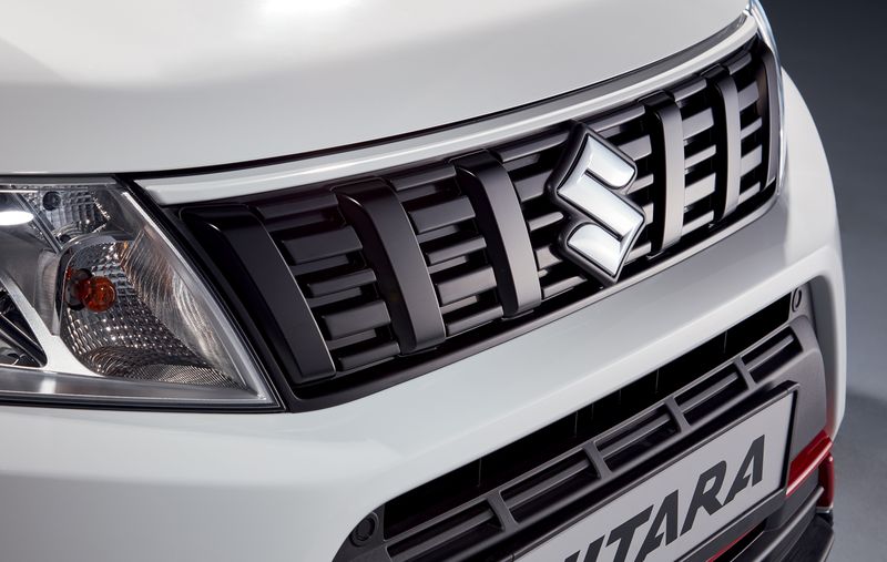 Front Grille Upper Accent Line - White