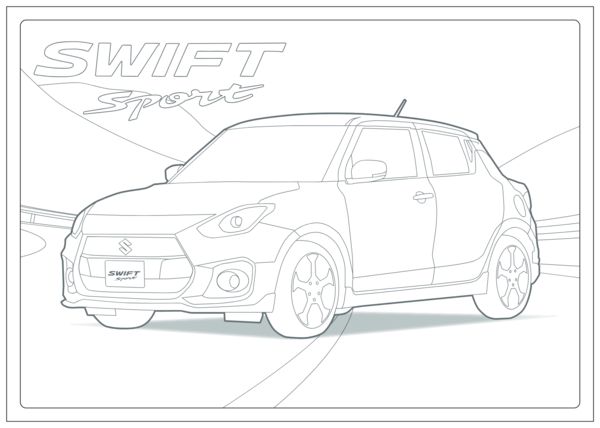 Swift Sport Colouring