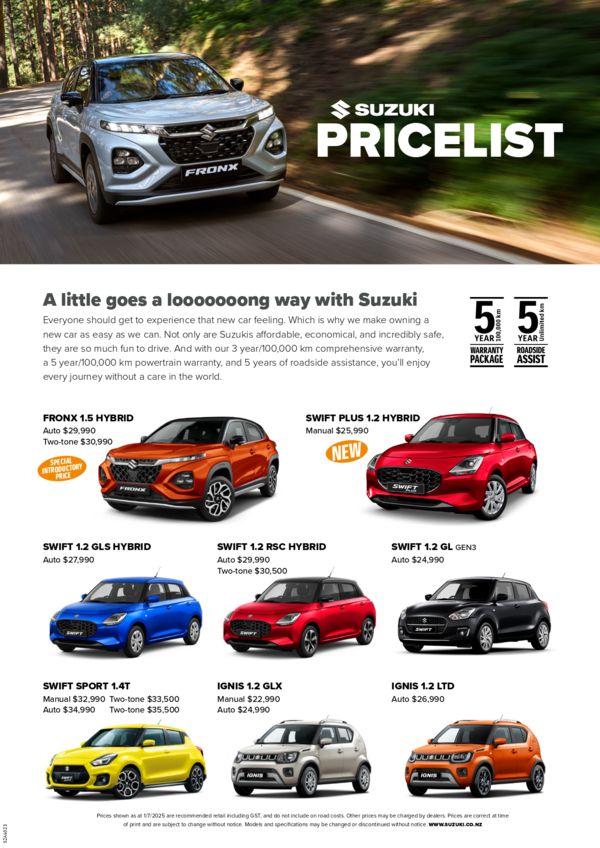 Pricelist