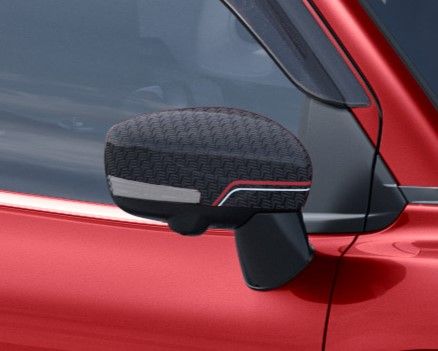 Door Mirror Cover Set - Red Dash