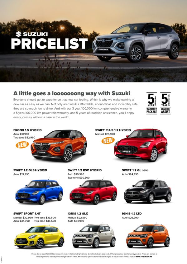 Pricelist