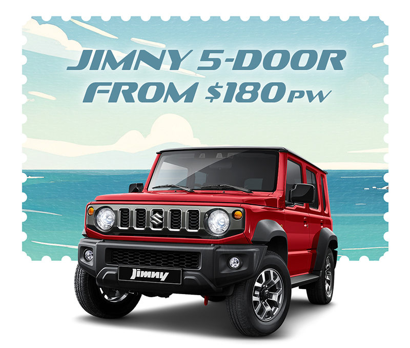 Jimny 5-Door from $180 per week